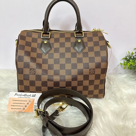 💎✨Authentic 💎✨Louis Vuitton Speedy 25 Bandouliere in  Ebene canvass SOLD - Picture 1 of 16